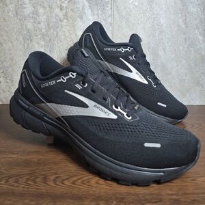Brooks Ghost 14 Gore-Tex Mens Waterproof Running Shoes Size 9.5 Black Silver
